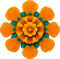 ai gegenereerd bloem icoon, detailopname van een schattig kleurrijk bloem icoon. png