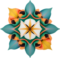 AI generated Flower icon, close-up of a cute colorful flower icon. png