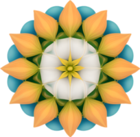 ai generiert Blume Symbol, Nahansicht von ein süß bunt Blume Symbol. png