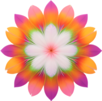 ai gerado flor ícone, fechar-se do uma fofa colorida flor ícone. png