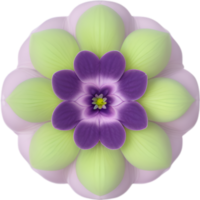 AI generated Flower icon, close-up of a cute colorful flower icon. png