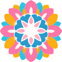 ai generiert Blume Symbol, Nahansicht von ein süß bunt Blume Symbol. png