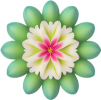 ai generiert Blume Symbol, Nahansicht von ein süß bunt Blume Symbol. png