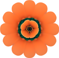 ai gegenereerd bloem icoon, detailopname van een schattig kleurrijk bloem icoon. png