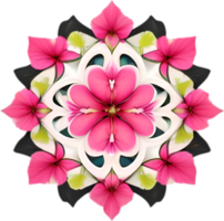 ai généré fleur icône, fermer de une mignonne coloré fleur icône. png