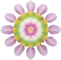 ai generiert Blume Symbol, Nahansicht von ein süß bunt Blume Symbol. png