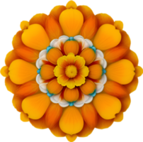 AI generated Flower icon, close-up of a cute colorful flower icon. png