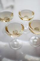 wedding glasses for wine and champagne photo