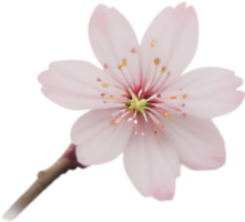 AI generated Flower icon, close-up of a cute colorful flower icon. png