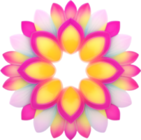 AI generated Flower icon, close-up of a cute colorful flower icon. png