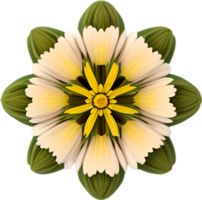 ai généré fleur icône, fermer de une mignonne coloré fleur icône. png