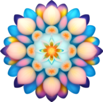 AI generated Flower icon, close-up of a cute colorful flower icon. png