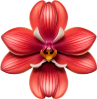 AI generated Flower icon, close-up of a cute colorful flower icon. png