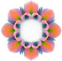 ai gerado flor ícone, fechar-se do uma fofa colorida flor ícone. png