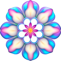 ai generado flor icono, de cerca de un linda vistoso flor icono. png