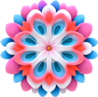 ai generiert Blume Symbol, Nahansicht von ein süß bunt Blume Symbol. png