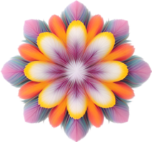 ai gerado flor ícone, fechar-se do uma fofa colorida flor ícone. png