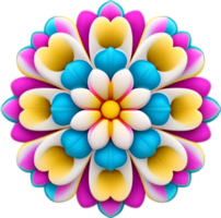 ai generado flor icono, de cerca de un linda vistoso flor icono. png