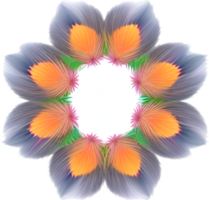 ai generiert Blume Symbol, Nahansicht von ein süß bunt Blume Symbol. png