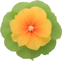 ai generiert Blume Symbol, Nahansicht von ein süß bunt Blume Symbol. png