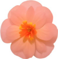 ai généré fleur icône, fermer de une mignonne coloré fleur icône. png