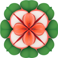 AI generated Flower icon, close-up of a cute colorful flower icon. png