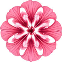 AI generated Flower icon, close-up of a cute colorful flower icon. png