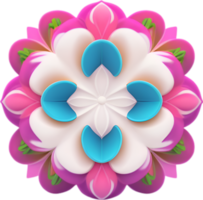 ai gerado flor ícone, fechar-se do uma fofa colorida flor ícone. png