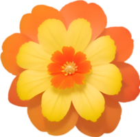 AI generated Flower icon, close-up of a cute colorful flower icon. png