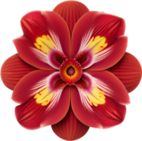 AI generated Flower icon, close-up of a cute colorful flower icon. png