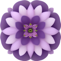 ai généré fleur icône, fermer de une mignonne coloré fleur icône. png