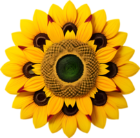 AI generated Flower icon, close-up of a cute colorful flower icon. png