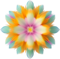 AI generated Flower icon, close-up of a cute colorful flower icon. png