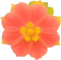 ai generiert Blume Symbol, Nahansicht von ein süß bunt Blume Symbol. png