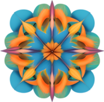 ai generiert Blume Symbol, Nahansicht von ein süß bunt Blume Symbol. png