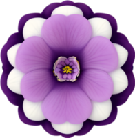 AI generated Flower icon, close-up of a cute colorful flower icon. png