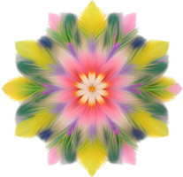 AI generated Flower icon, close-up of a cute colorful flower icon. png