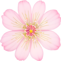 ai généré fleur icône, fermer de une mignonne coloré fleur icône. png