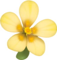 ai generiert Blume Symbol, Nahansicht von ein süß bunt Blume Symbol. png