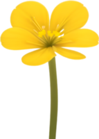 AI generated Flower icon, close-up of a cute colorful flower icon. png