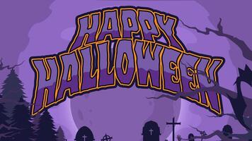 halloween animering video parallax