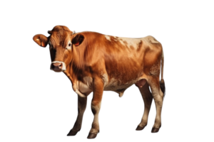 ai généré vache png image avec transparent Contexte