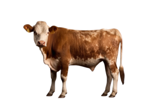 ai gerado vaca png imagem com transparente fundo