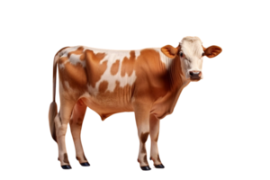 ai gerado vaca png imagem com transparente fundo