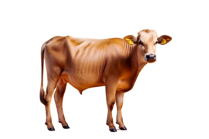 ai gerado vaca png imagem com transparente fundo