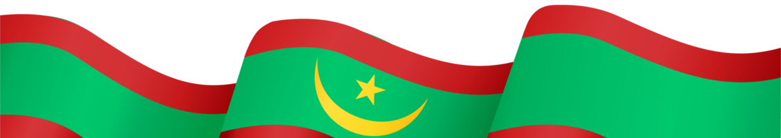Mauritânia bandeira onda png