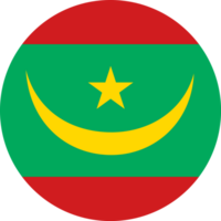 Mauritania flag button png