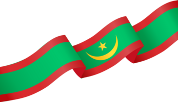 Mauritania  flag wave png