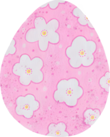Easter egg pastel colors watercolor png