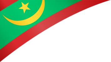 Mauritania  flag wave png